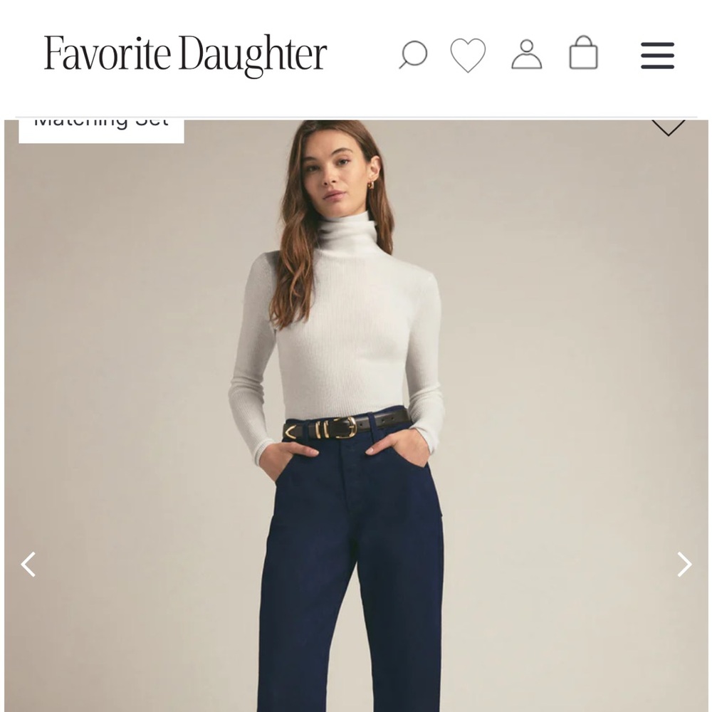 FAVORITE DAUGHTER JENNIFER HIGH RISE LOOSE STRAIGHT